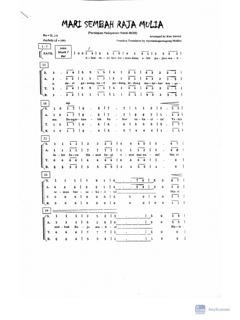 Mari Sembah Raja Mulia | PDF