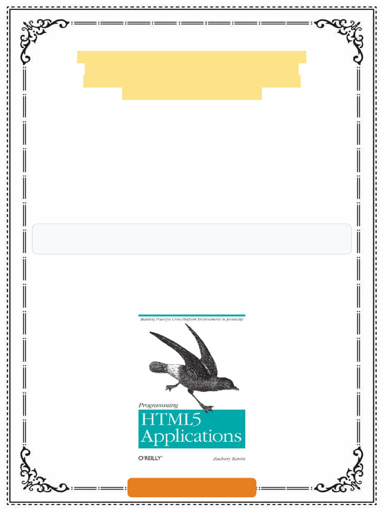 Programming HTML5 Applications Building Powerful Cross Platform ...