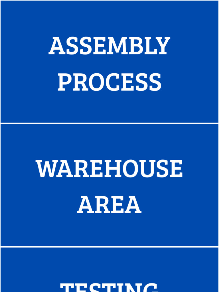 Assembly Process | PDF