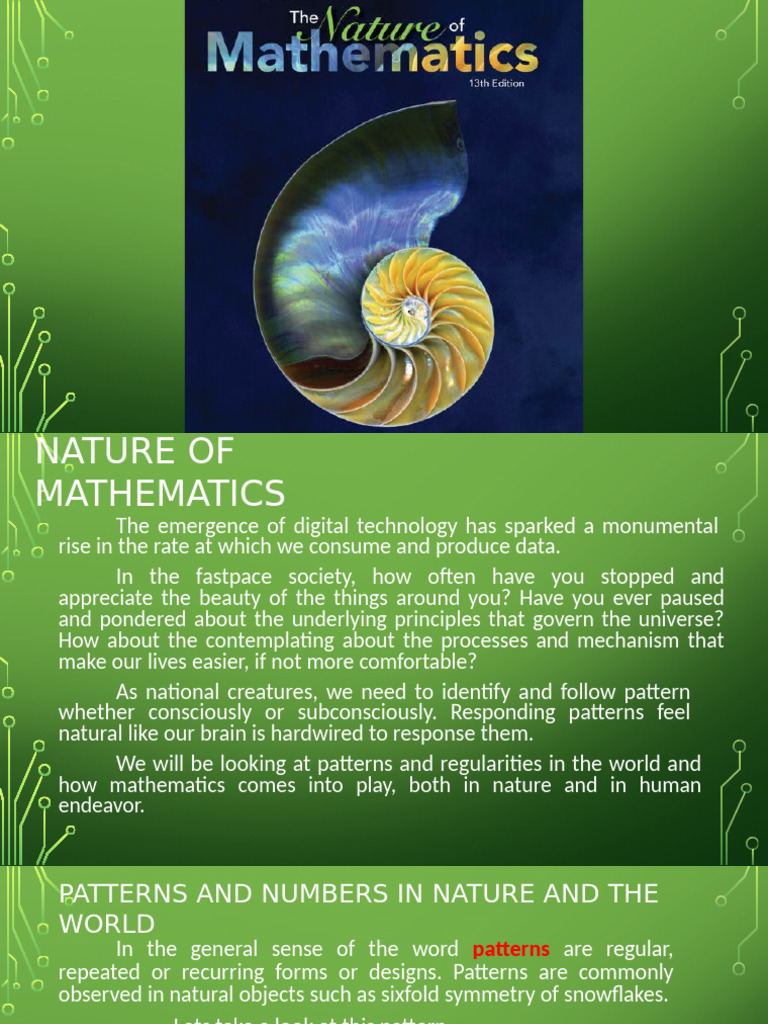 MMW Chapter 1 Final PPT | PDF | Pattern