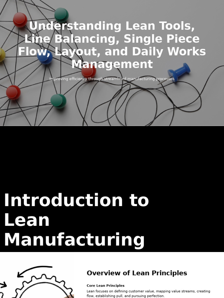 Lean Manufacturing Tools and Techniques | PDF | Lean Manufacturing ...