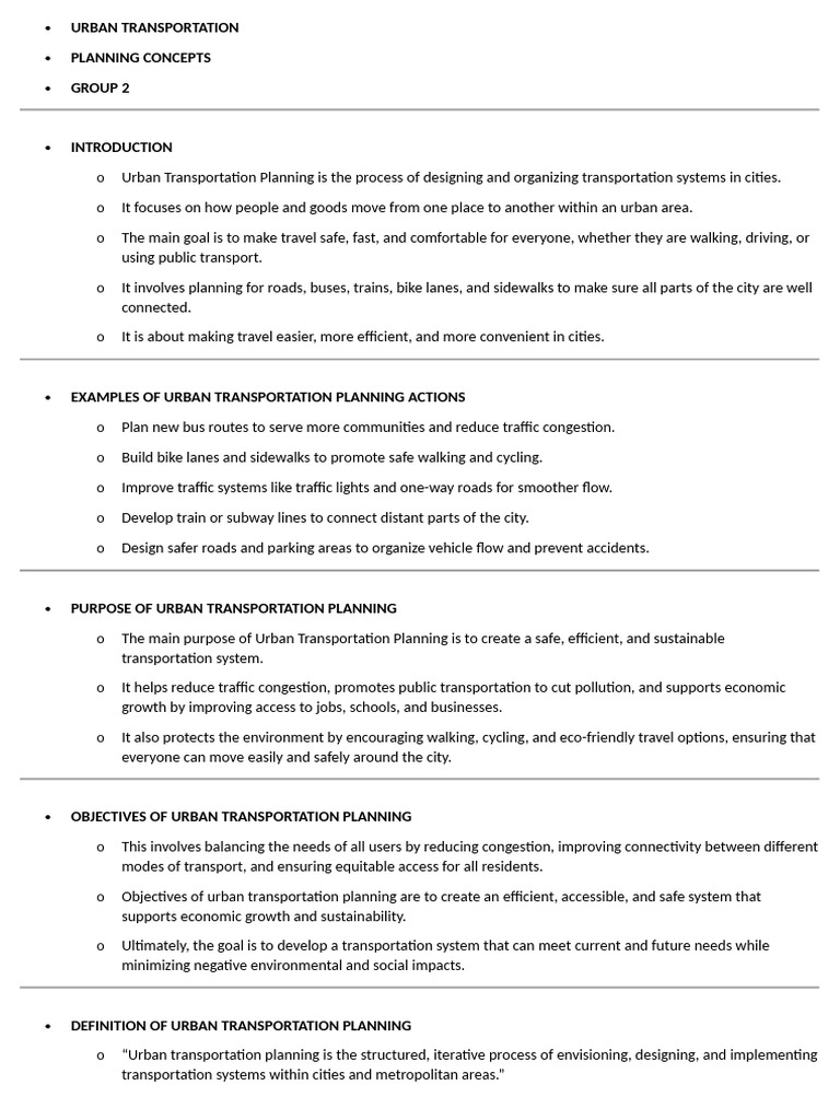 Transpo_g2 notes | PDF | Transport | Sustainable Transport