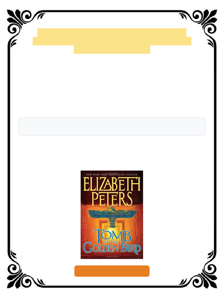 Tomb of the Golden Bird First Edition Elizabeth Peters ebook minimal ...