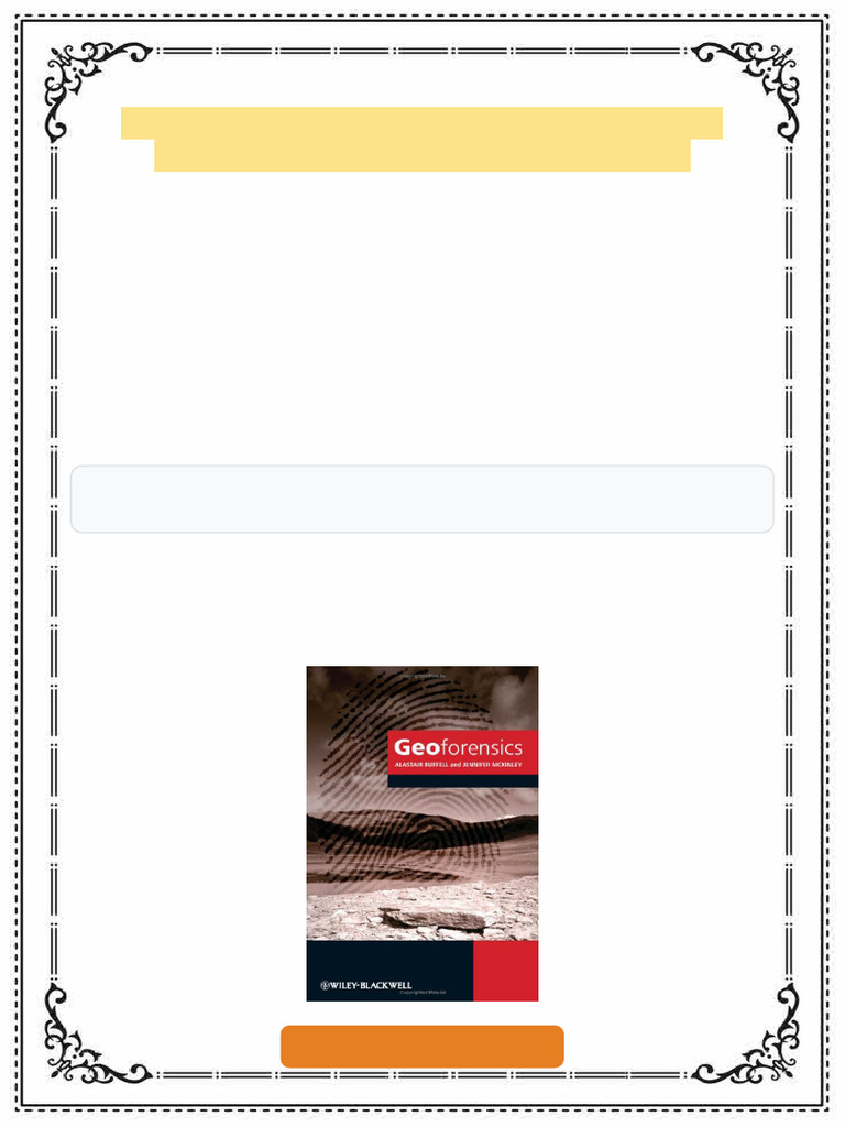 Geoforensics 1st Edition Alastair Ruffell ebook complete document file ...