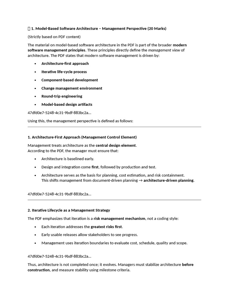 Management View | PDF | Software Testing | Software Development Process