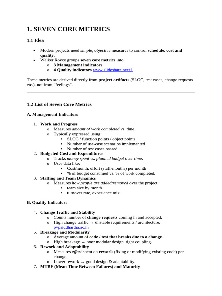 UNIT 5 SPM P | PDF | Software Engineering | Computing