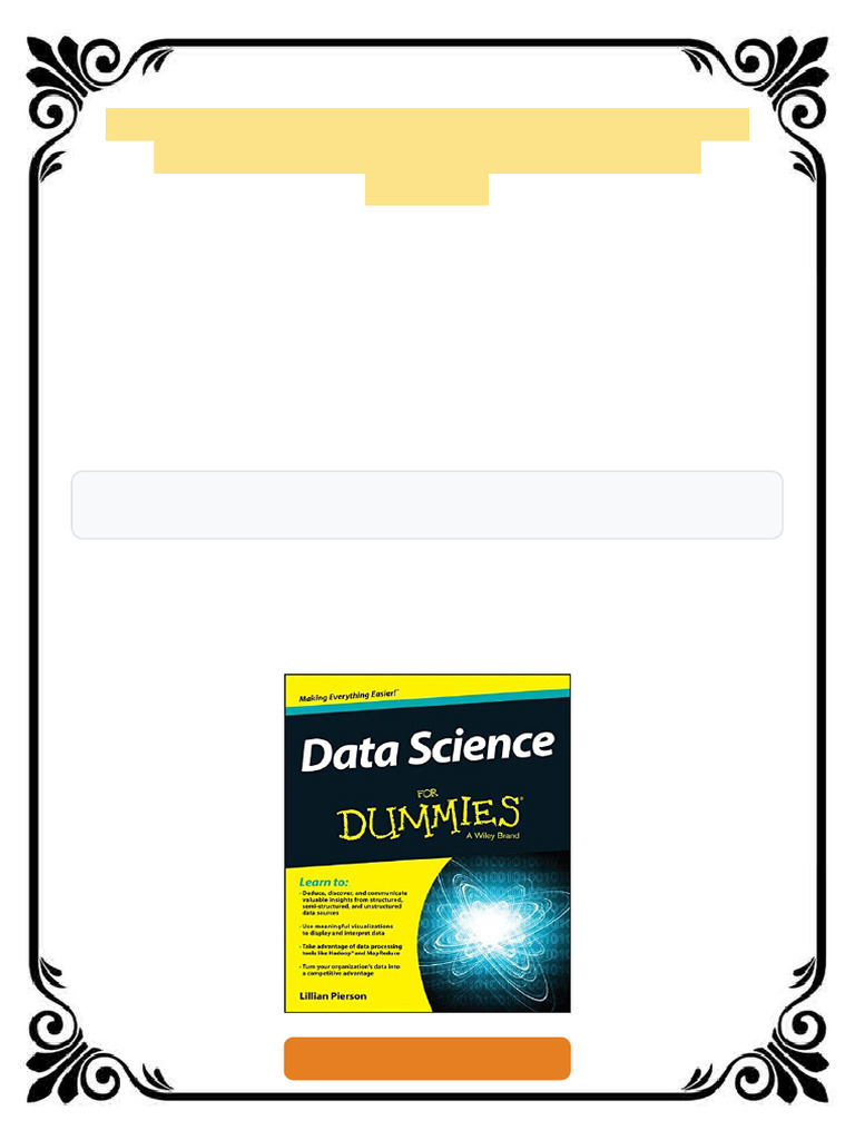 Data Science For Dummies 1st Edition Lillian Pierson Ebook Full ...