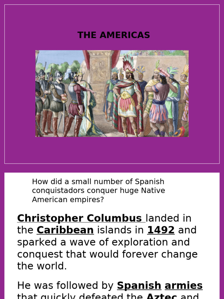 2 the Americas | PDF | Hernán Cortés | Spanish Colonization Of The Americas