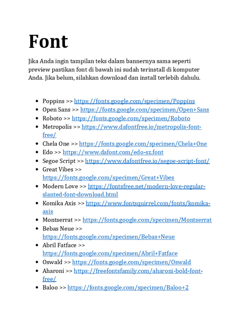 Font | PDF