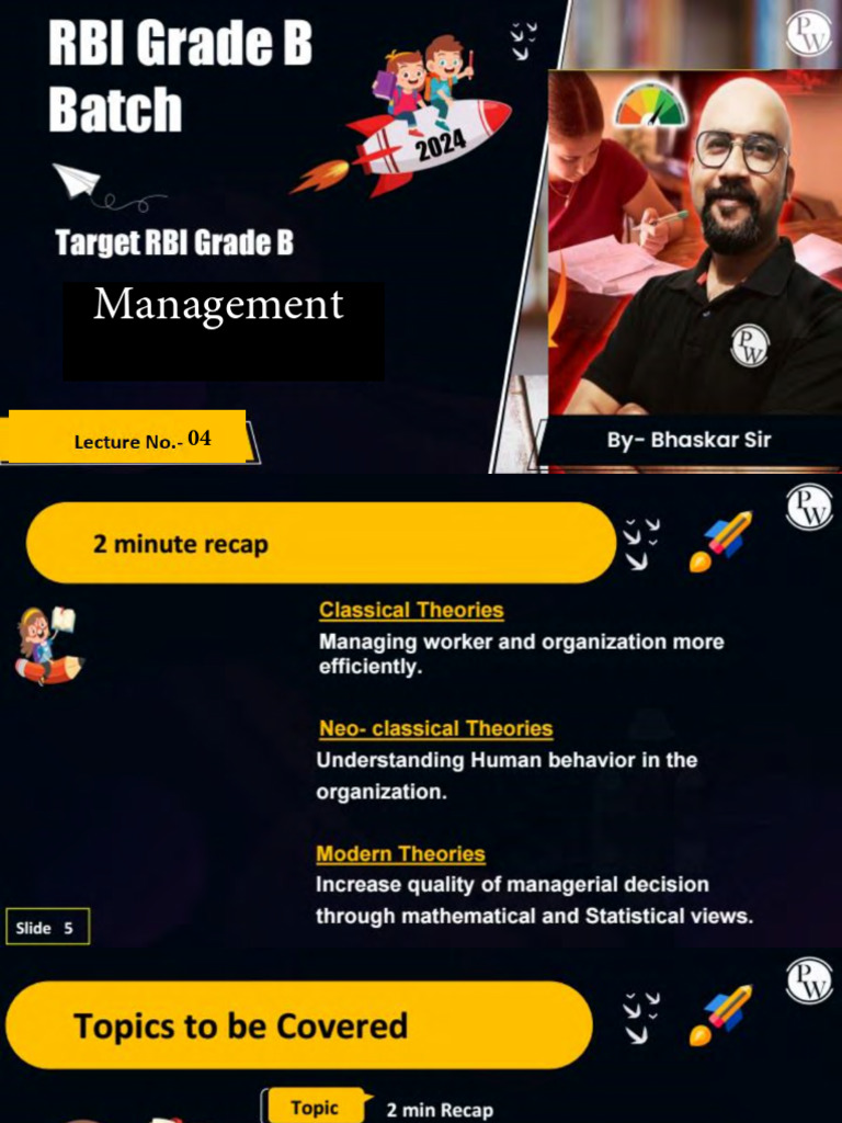 Management 04 Class Notes | PDF