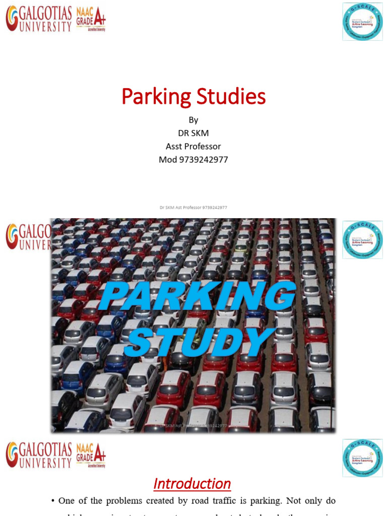 Parking Studies | PDF | Parking | Length
