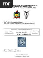Exercício de Contabilidade Publica
