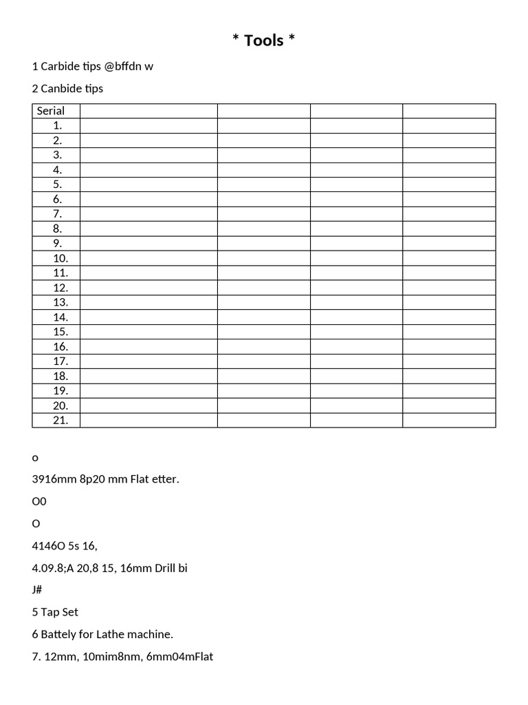 Tools | PDF