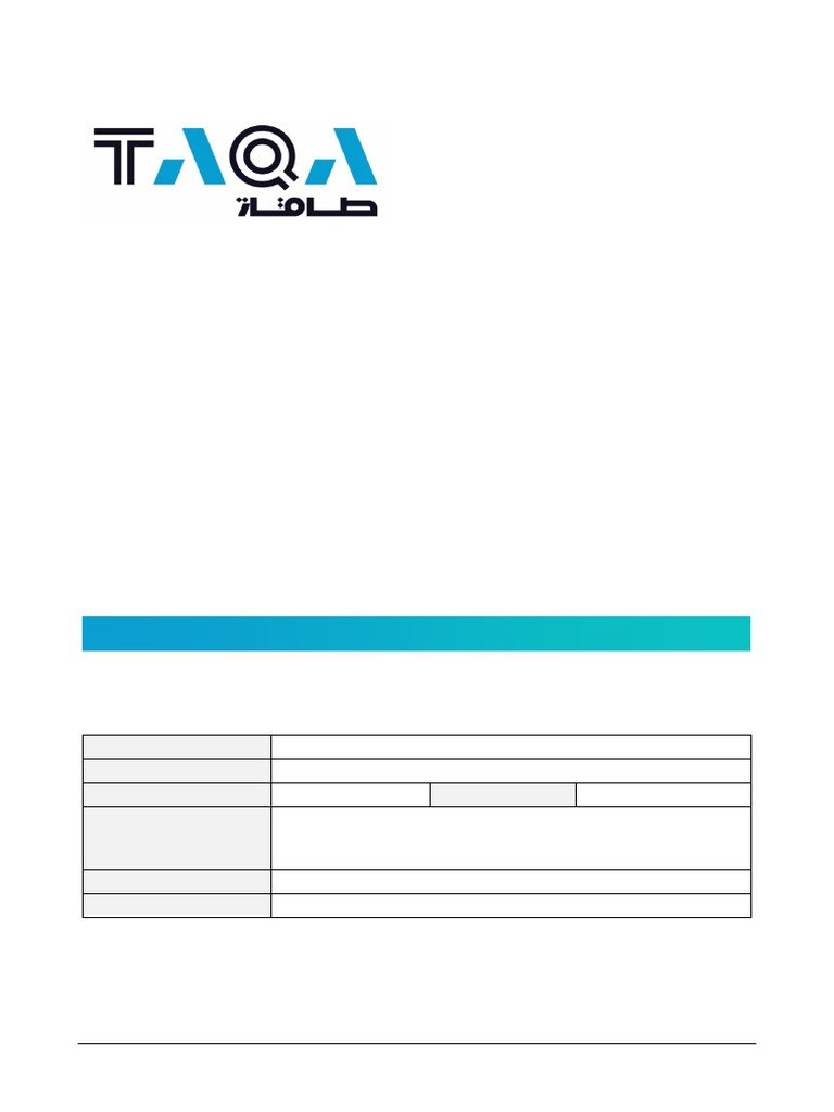 TAQA Risk Management Procedure Guide | PDF | Risk | Risk Assessment