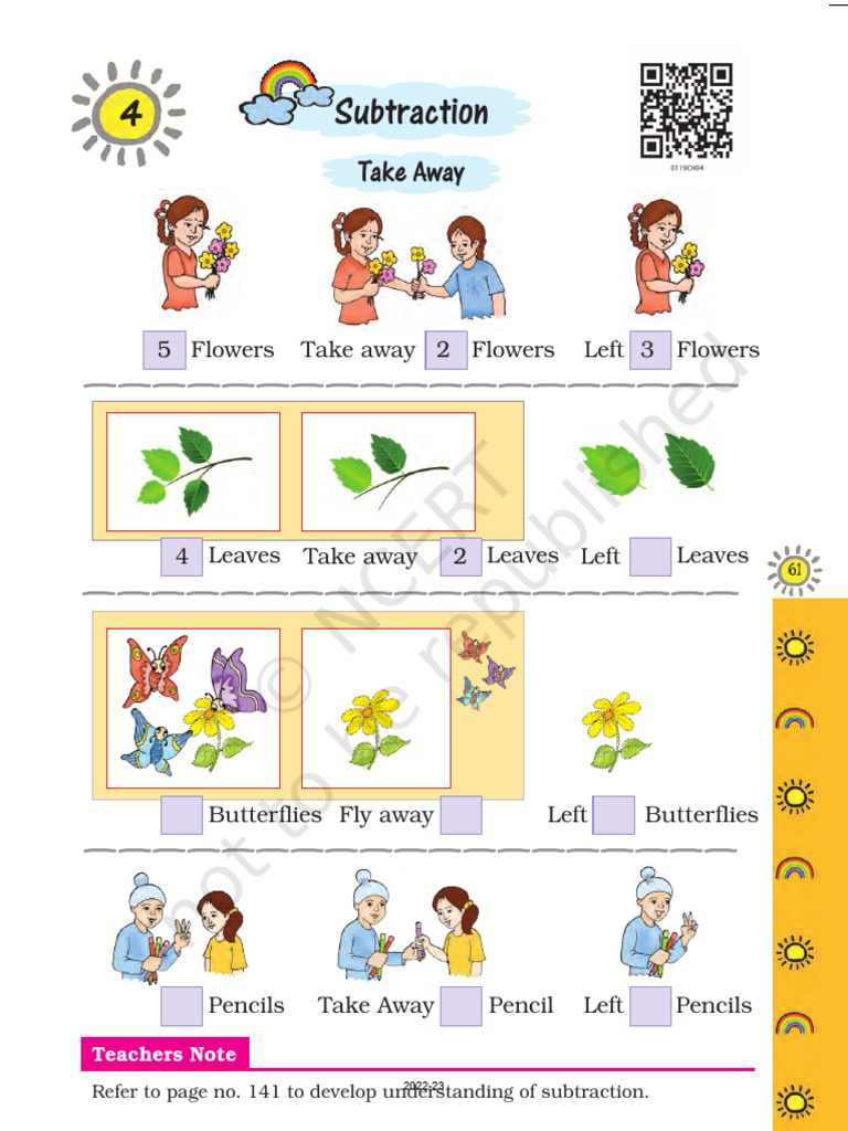 Ncert Textbook for Class 1 Maths Chaphhhhter 4 | PDF