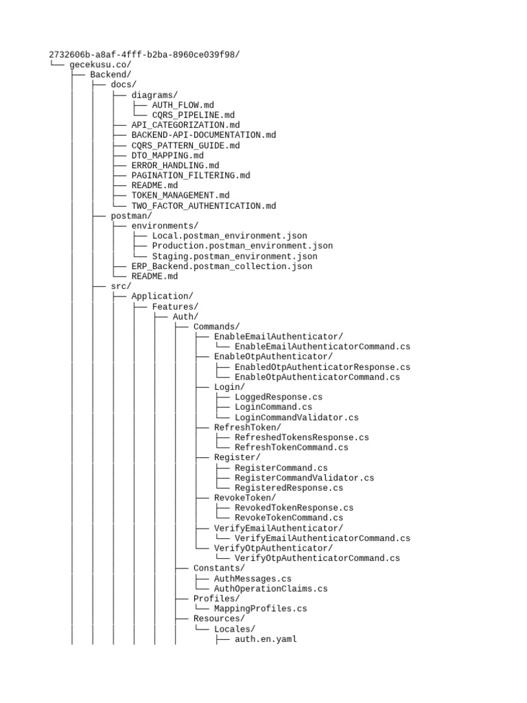 Documentation API Backend Gecekusu | PDF