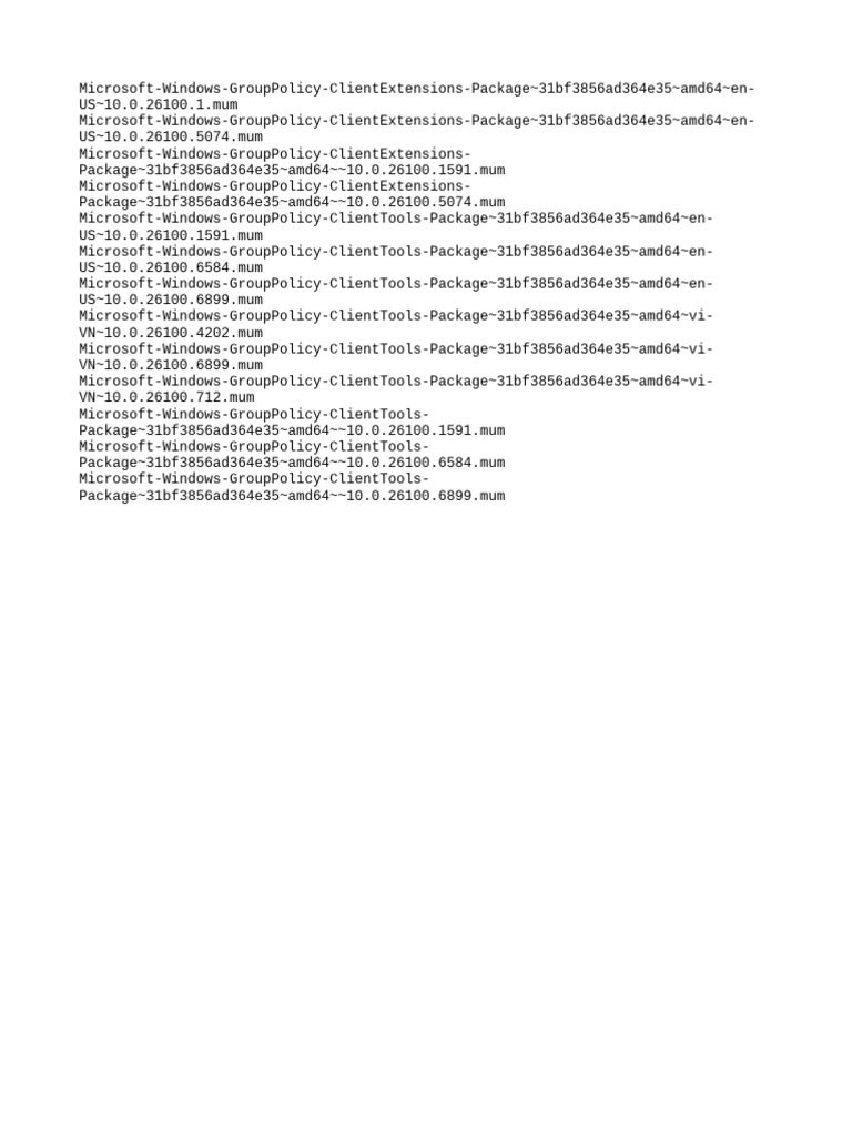 Microsoft Group Policy Client Packages | PDF