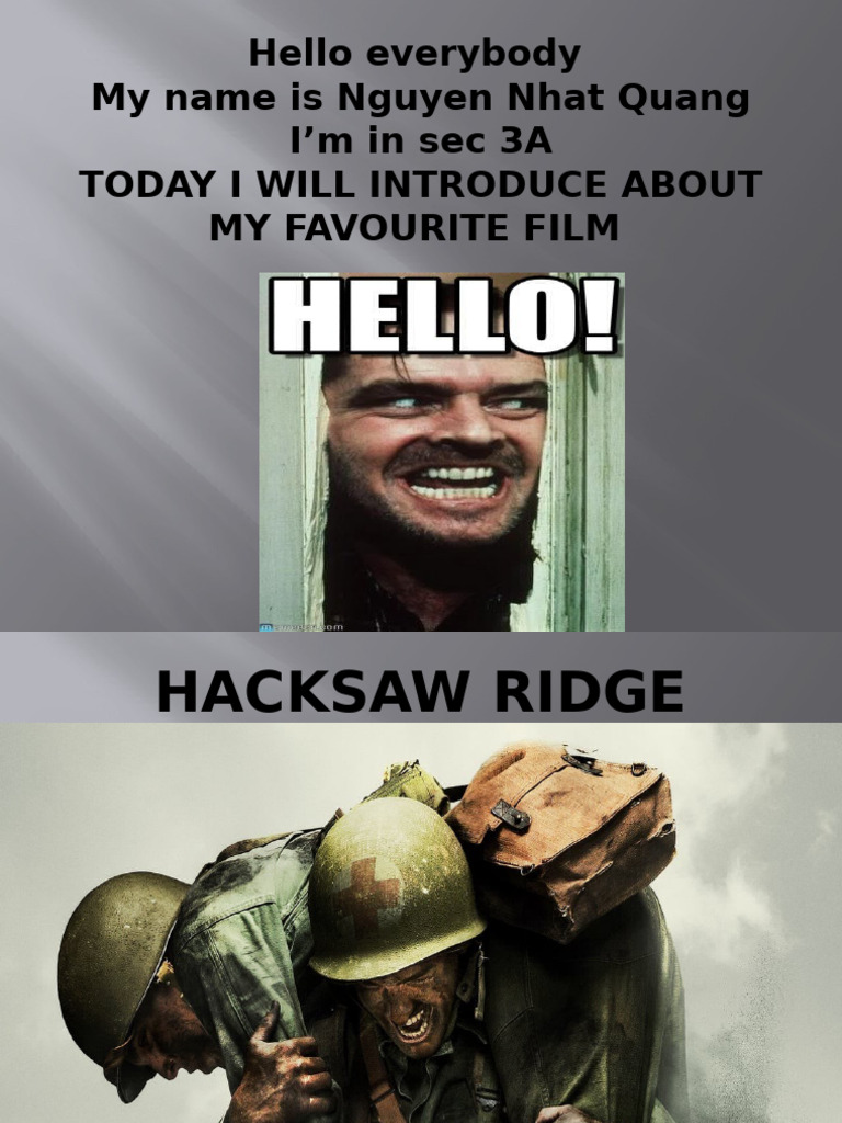 Hacksack Ridge | PDF | Hacksaw Ridge