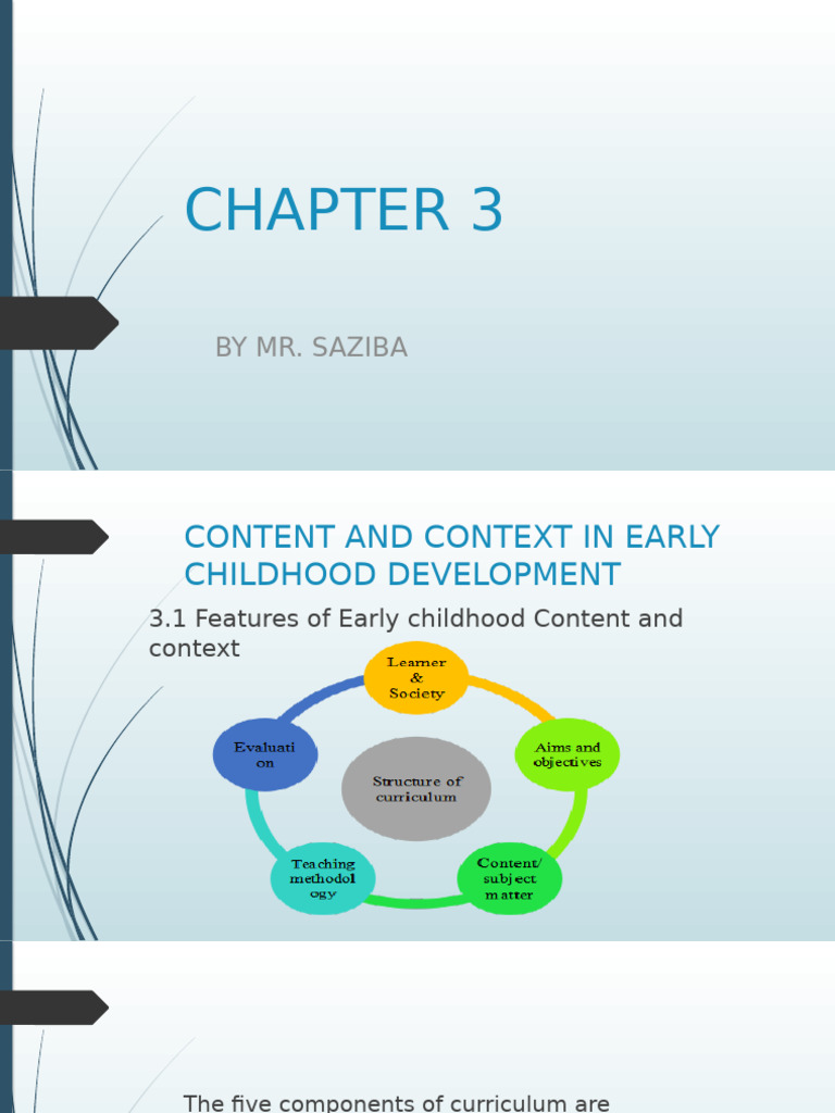 Early Childhood Development Contexts | PDF | Curriculum | Learning