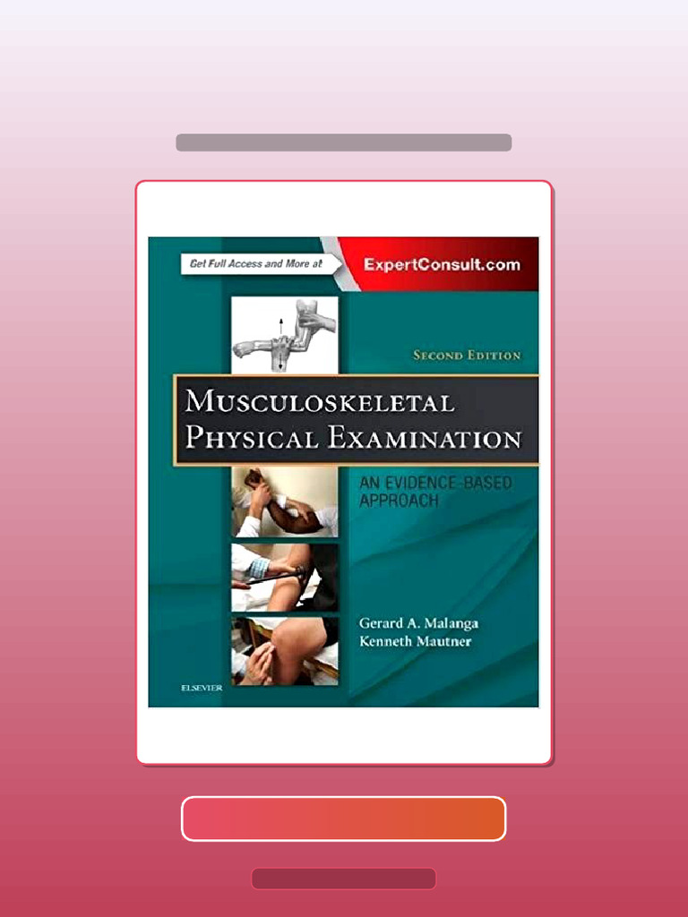 Test Bank of Musculoskeletal Physical Examination an EvidenceBased ...