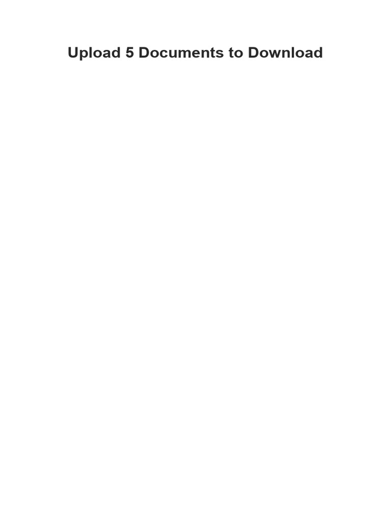 Upload 5 Documents To Download - Kopya | PDF
