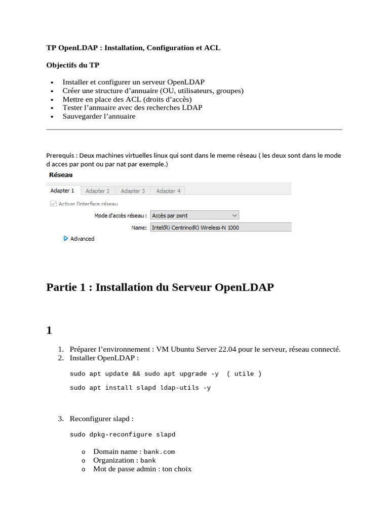 Guide d'installation et configuration OpenLDAP | PDF | Logiciel système ...