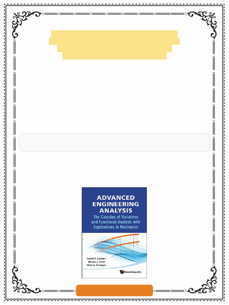 Advanced engineering analysis the calculus of variations and functional ...