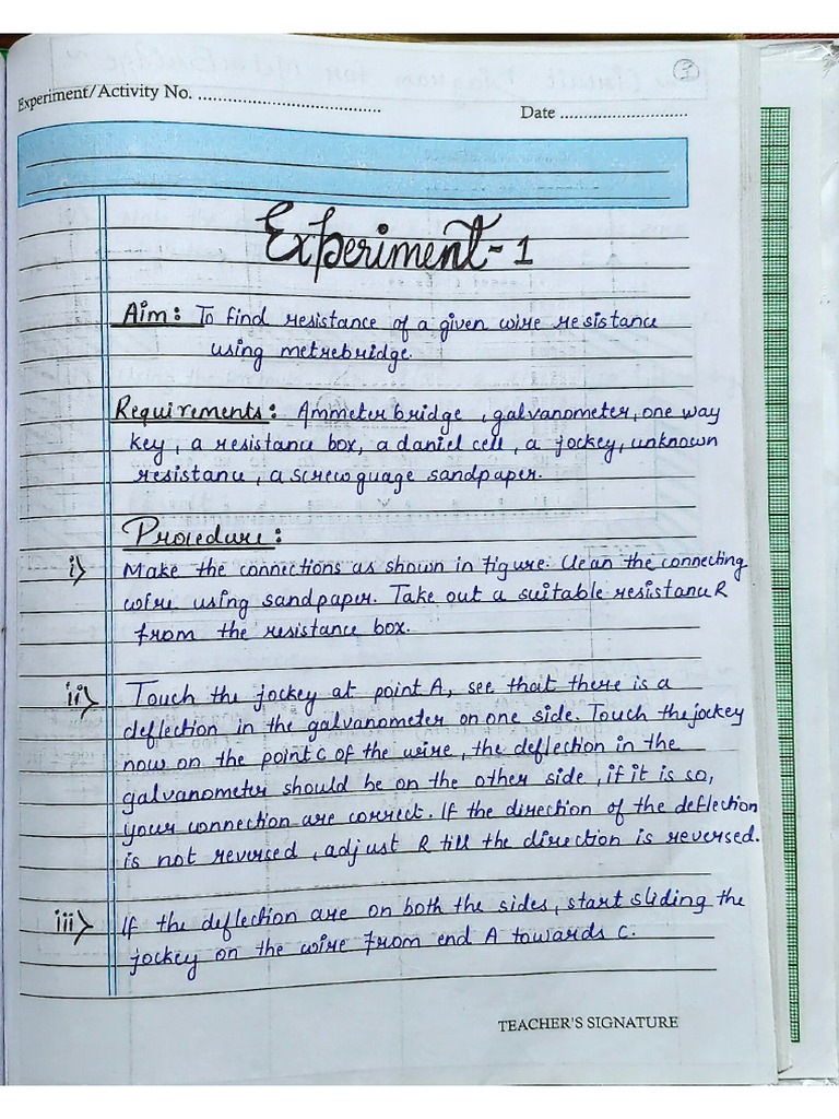 Physics Experiment | PDF