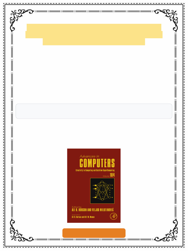 Creativity in Computing and DataFlow SuperComputing 1st Edition Ali R ...