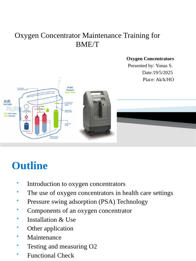 Oxygen Concentrator Maintenance Training | PDF | Oxygen | Valve