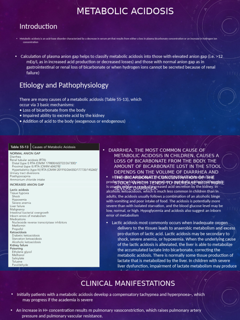 Photo inspiration: Picture Idea: Understanding Metabolic Acidosis Causes Pdf Lactic Acid