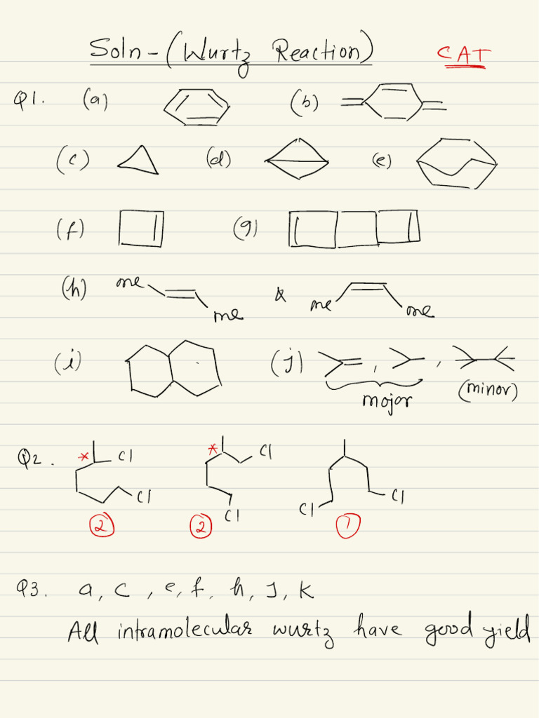 Wurtz Reaction Soln | PDF