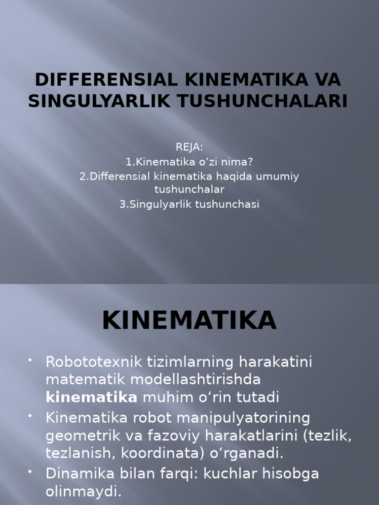 5-ma'ruza slayd | PDF
