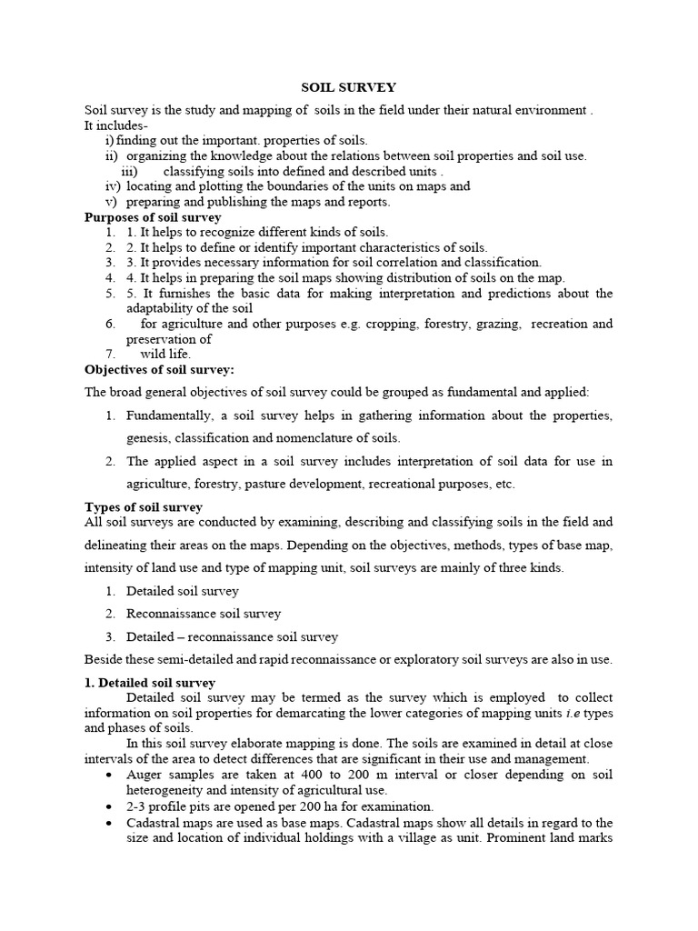Soil Survey 25 l2s2 | PDF | Soil | Map