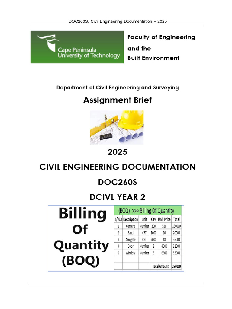 Civil Engineering Documentation Guide 2025 | PDF | Specification ...