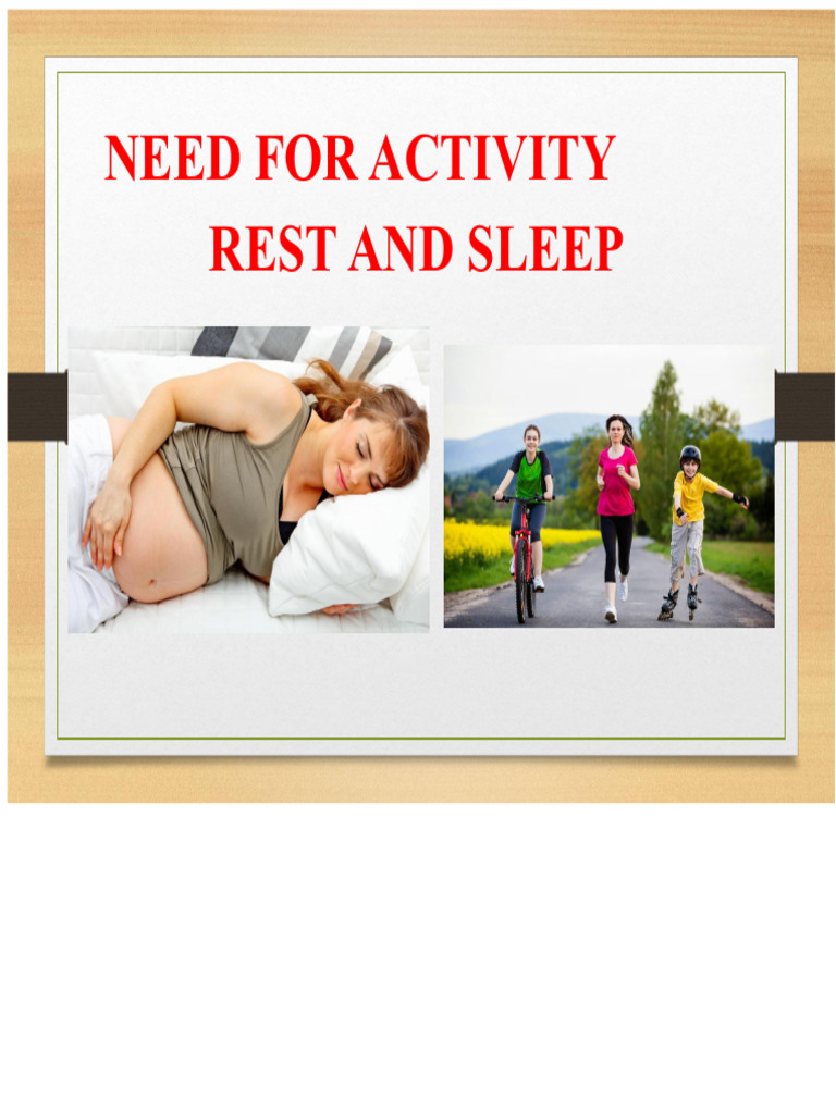 Importance of Mobility and Sleep in Care | PDF | Sleep | Physiology