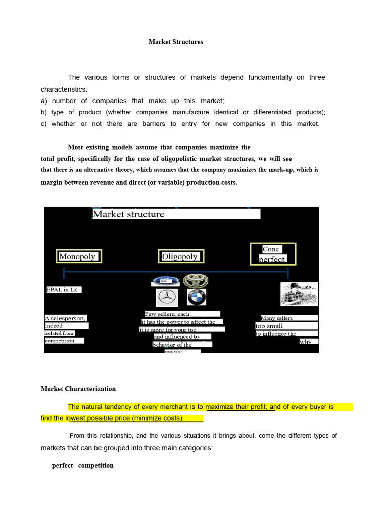 Understanding Market Structures | PDF | Oligopoly | Monopoly
