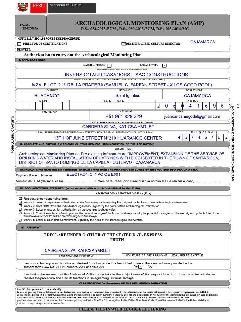Authorization For The PMA | PDF
