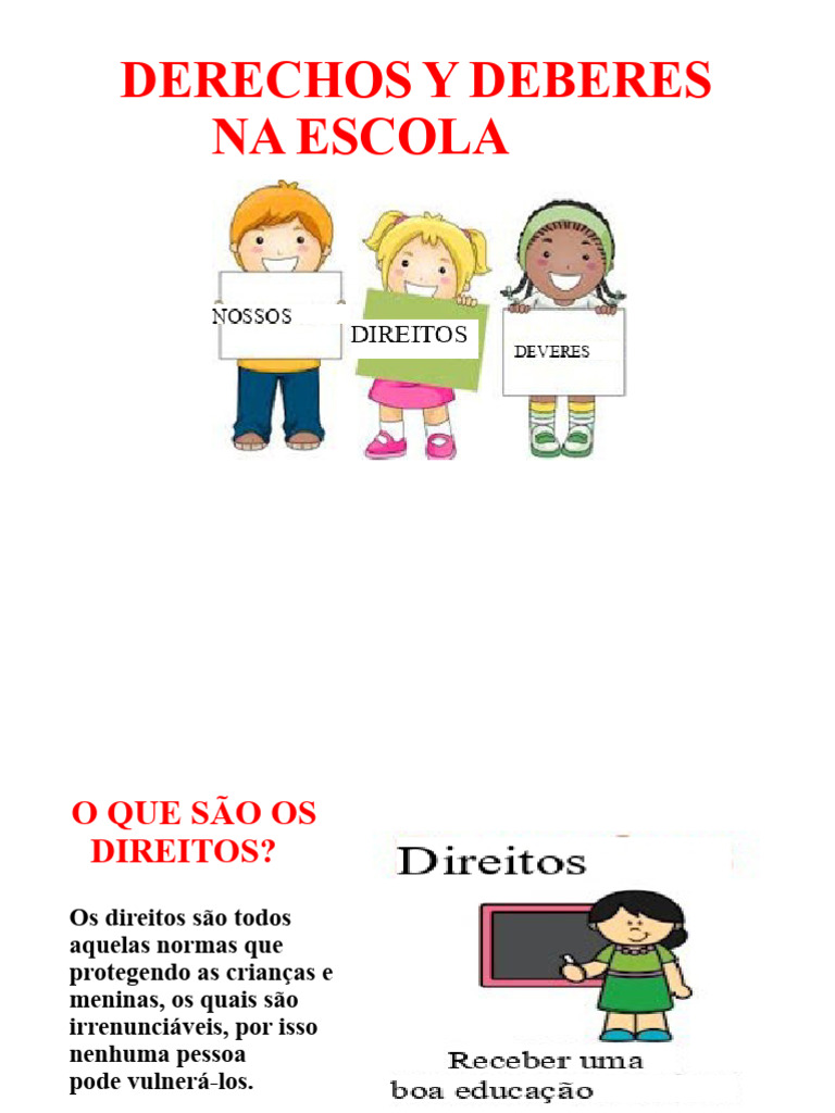 Direitos e Deveres na Escola | PDF