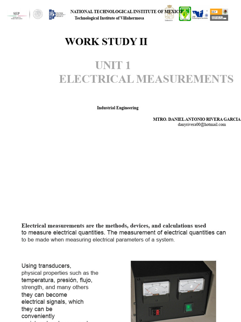 Electrical Measurement Instruments Overview | PDF | Voltage | Electricity