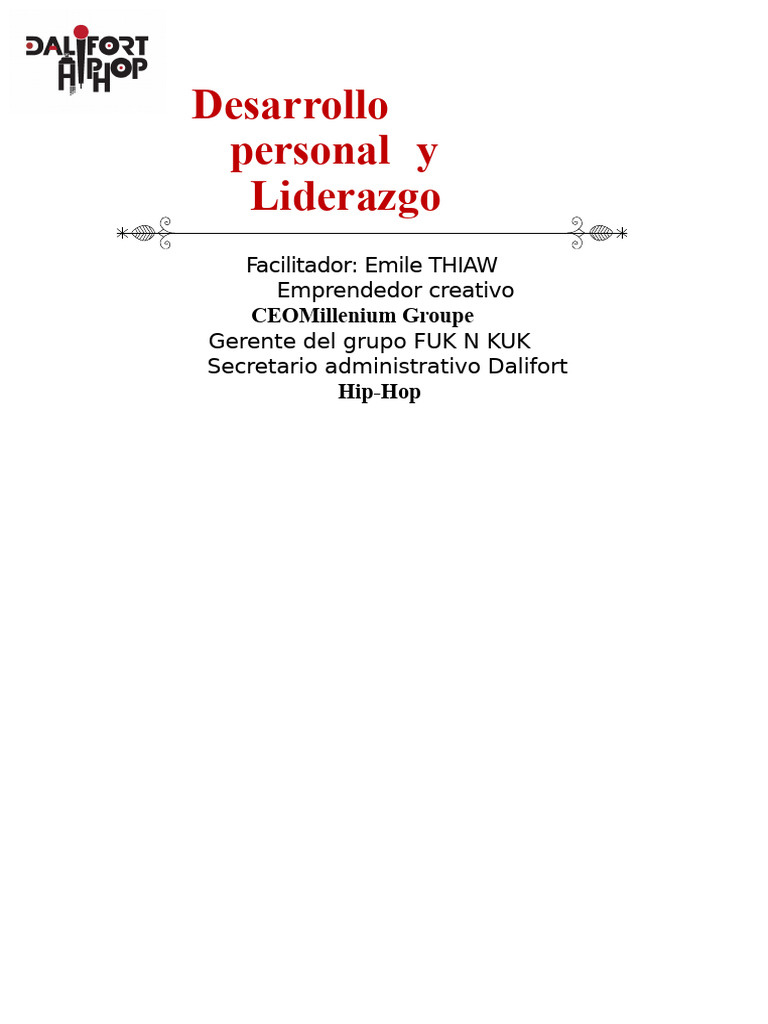 Desarrollo Personal y Liderazgo Efectivo | PDF | Desarrollo personal ...