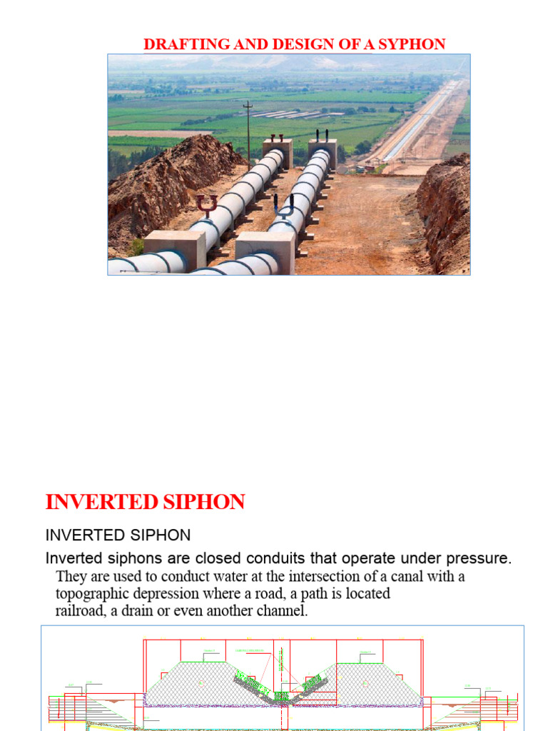 Inverted Siphon Design and Calculations | PDF | Civil Engineering ...