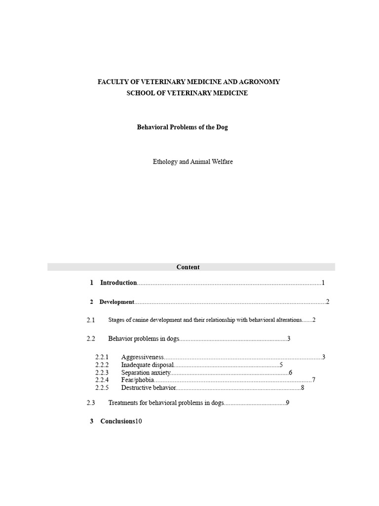 Dog Behavioral Problems and Solutions | PDF | Fear | Aggression