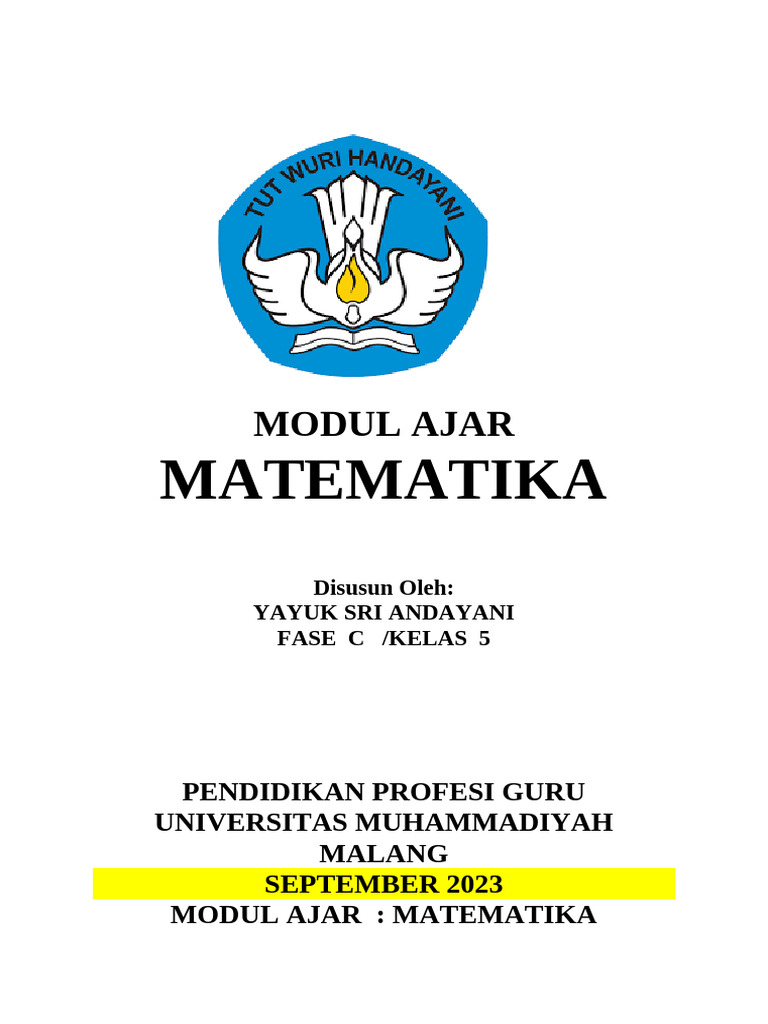 Modul Ajar Matematika Kelas 5 Desimal | PDF