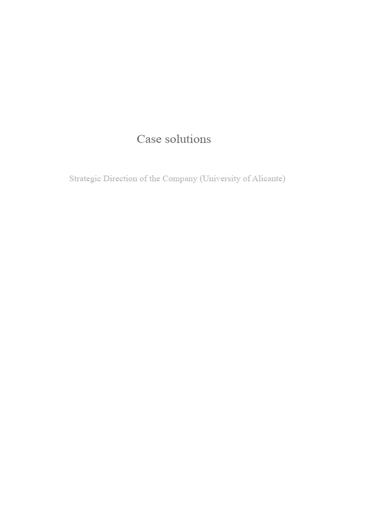 case solutions | PDF | Board Of Directors | Evaluation