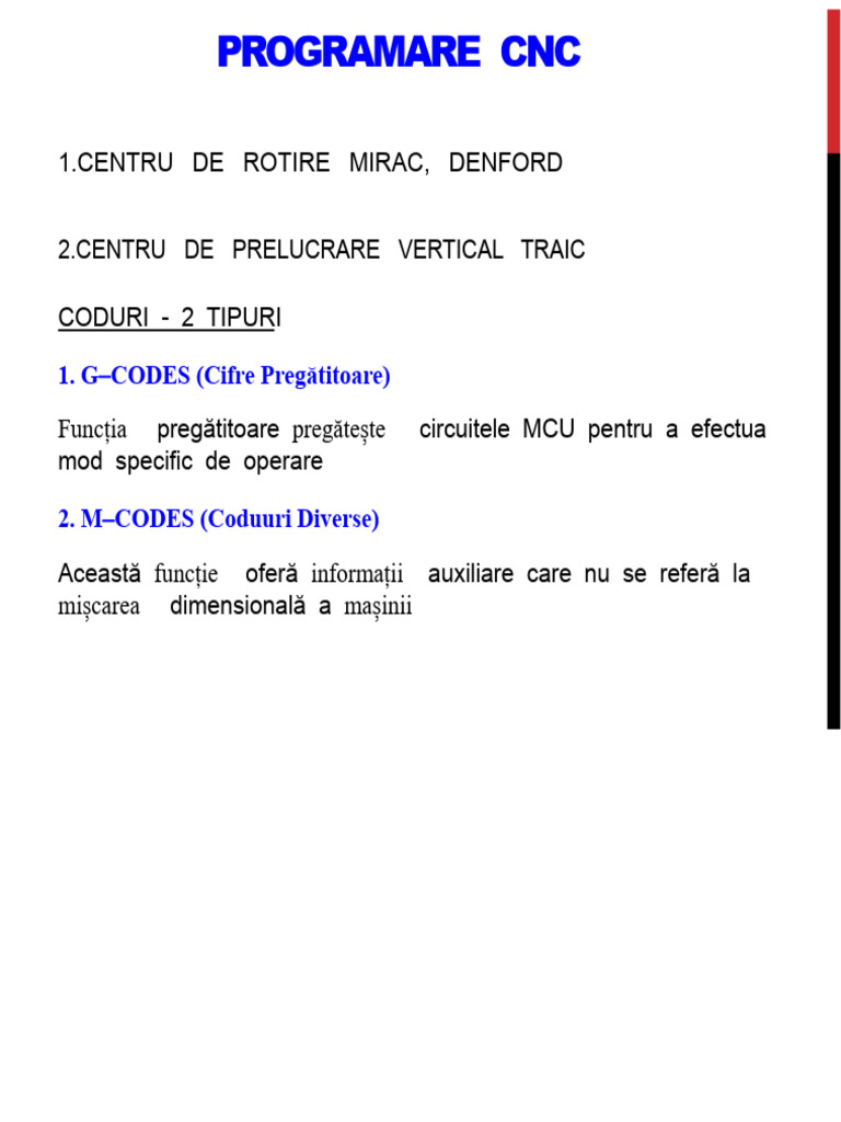 Programare CNC | PDF