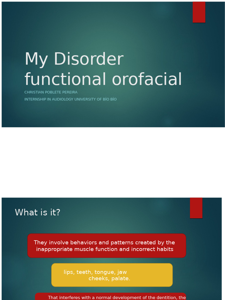 Orofacial Myofunctional Disorders Guide | PDF
