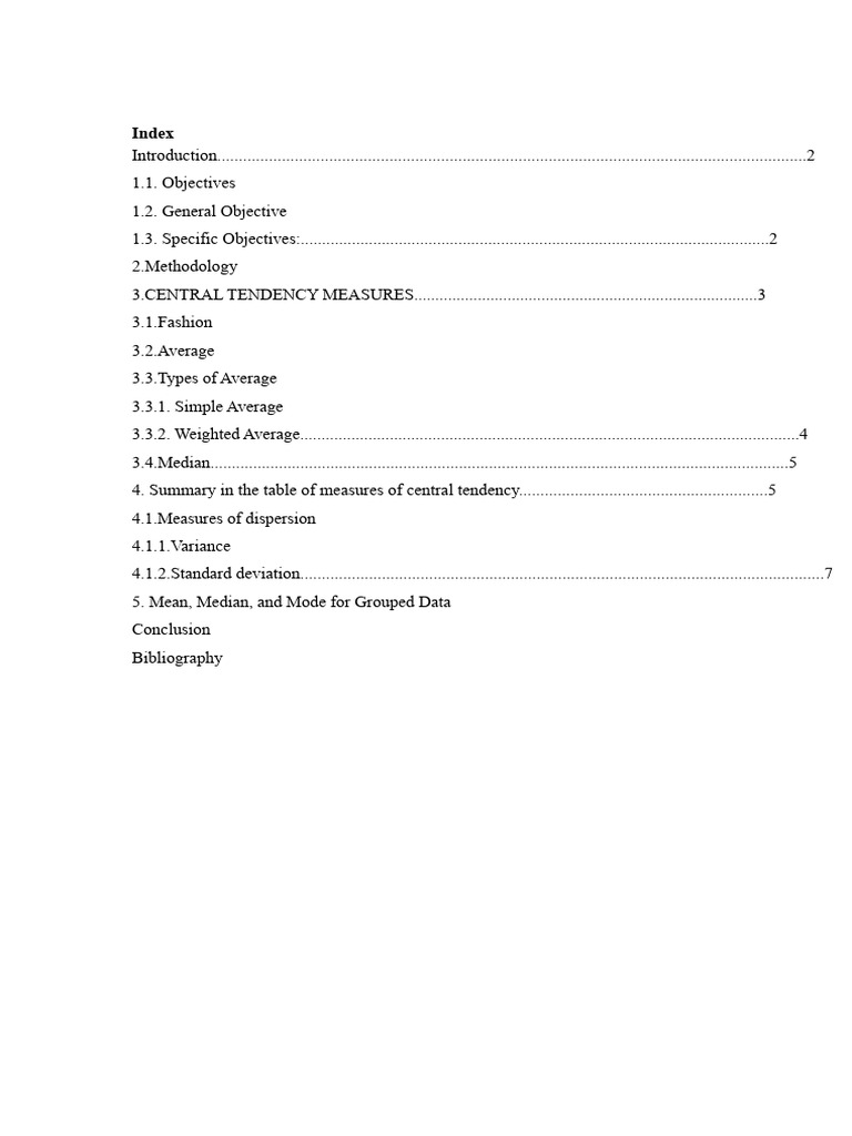 Understanding Central Tendency Measures | PDF | Variance | Mean
