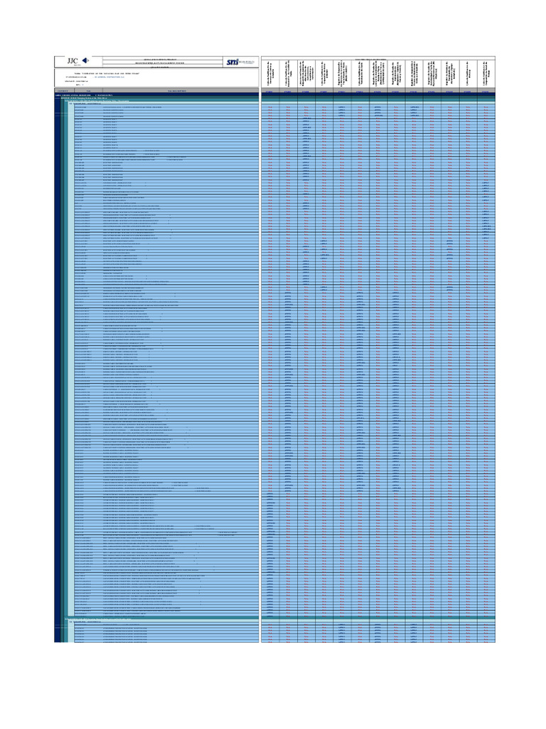 Quality Matrix - Electricity | PDF | Lighting | Equipment