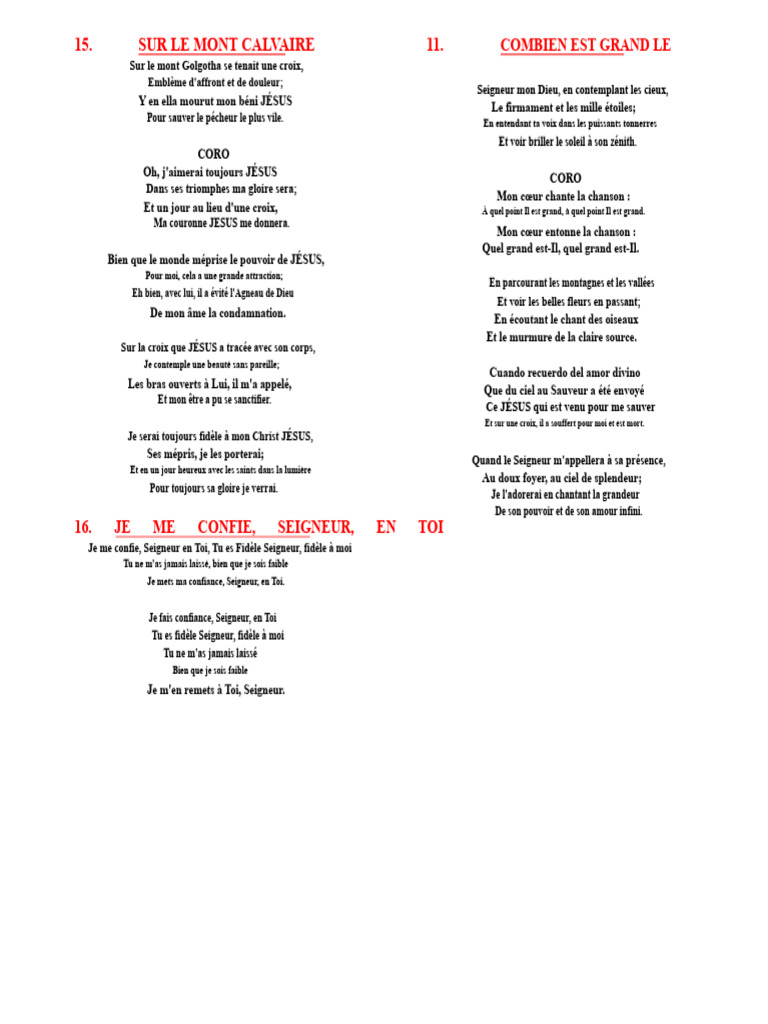 Louanges à Jésus : Hymnes de foi et d'amour | PDF | Jésus | Saint